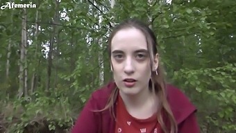 Girlfriend Takes My Penis Into The Middle Of The Forest And Swallows It.