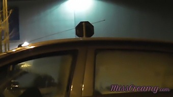 Public Parking Lot Threesome With My Wife And A Stranger - Misscreamy