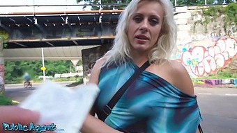 Blonde Milf With Big Natural Tits Gets Fucked In Public And Takes A Cumshot On Her Face