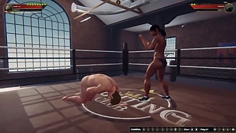 Ethan And Dela In A 3d Naked Fight