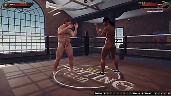 Ethan And Dela In A 3d Naked Fight