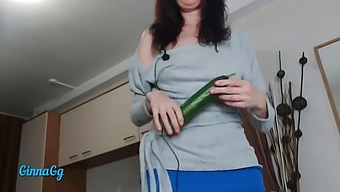 Cucumber Play Leads To Feminine Ejaculation And Intense Fisting
