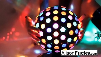 Alison Tyler'S Voluptuous Curves Glisten On The Dance Floor
