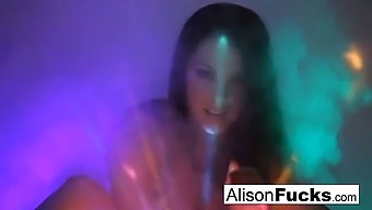 Alison Tyler'S Voluptuous Curves Glisten On The Dance Floor
