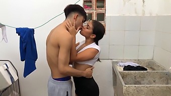 A Spanish Teen With A Tight Brown Pussy Gets Filled With Milk By Her Step-Brother