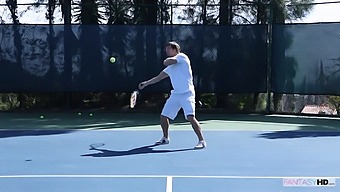 Ace Tennis Player Seduces Her Coach With A Big Cock