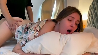 Russian Teen Gets Her Big Ass Played With By Stepson In Hotel