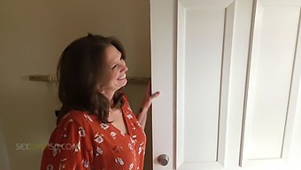 Middle-Aged Woman Surprises By Her Landlord'S Unexpected Gift, Leading To An Intense Sexual Encounter.