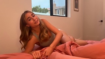 Lily Phillips Teases And Arouses Her Step-Brother'S Penis With Her Seductive Feet And Body