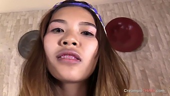 Thai Cutie Auditions With Braces And Gets A Creamy Finish
