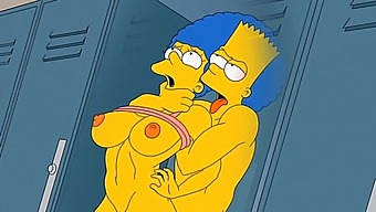 Marge, The Housewife, Experiences Intense Pleasure As She Is Filled With Hot Sperm In All Her Holes