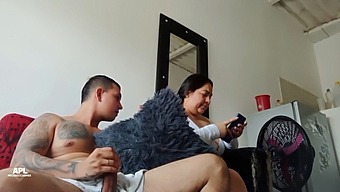 Watching My Stepsister'S Rear End Leads To Solo Pleasure, And When She Finds Me Stalled, She Craves To Straddle Me
