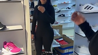 Young Woman Receives Fan'S Adoration And Leaves With Him