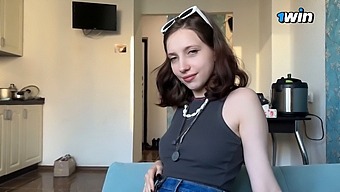 A 18 Years Old Amateur Met A Ukrainian Schoolgirl On The Street And Had Sex With Her On The Same Day.